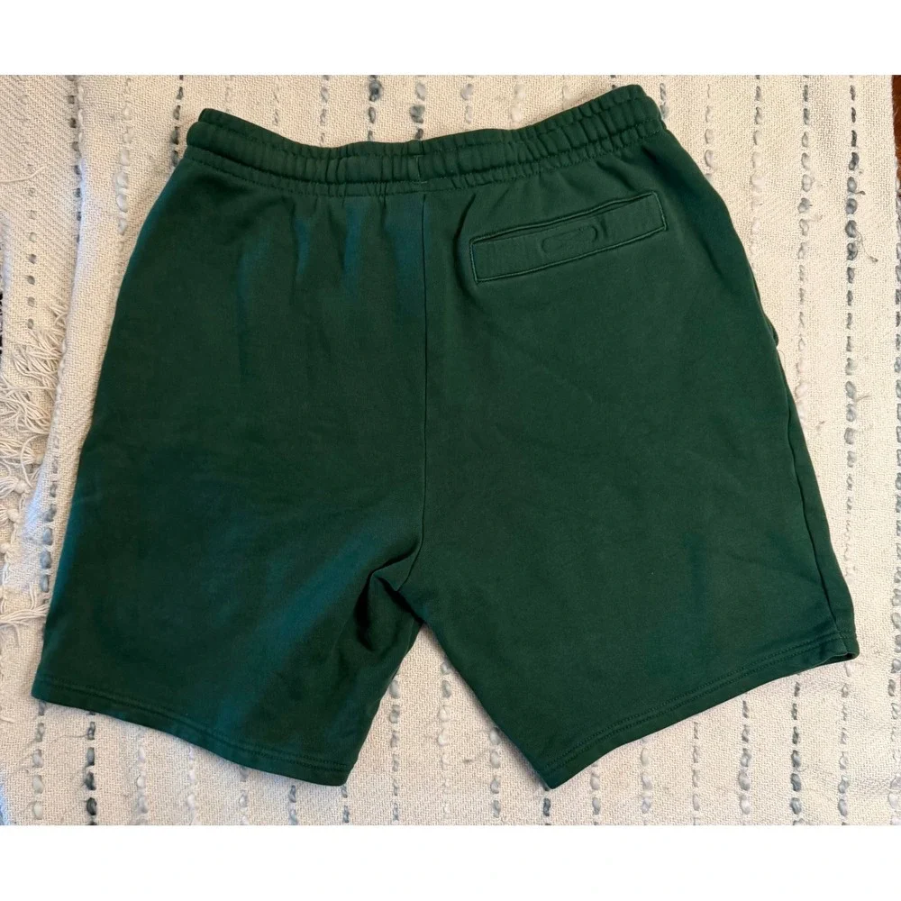 Lacoste Mens Regular Fit Sweat Shorts Green Fleece Drawstring Logo GH9627 US M